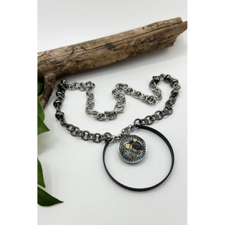 Raven U Ring Necklace