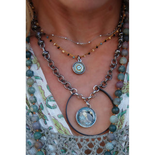 Sun Shine Mandala Crochet Necklace