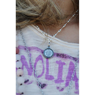 Peace Sign Crochet Necklace
