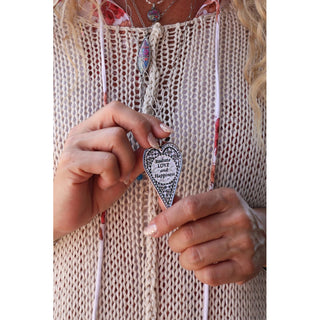 Large Love Heart Pendant Necklace