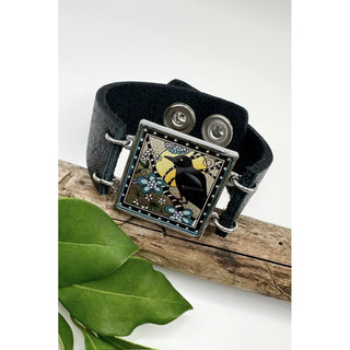 Raven Art Cuff Bracelet