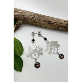 Bee & Butterfly Drop Earrings