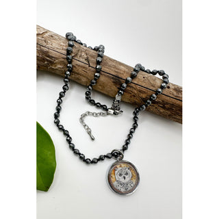 Owl Beaded Chord Pendant Necklace