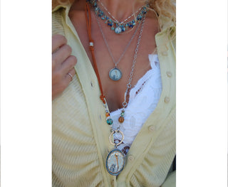 Spirit Lala: Pelican Large Oval Spoon Necklace