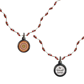 Be Yourself Always Mandala Crochet Choker Necklace