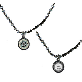 Be The Change Mandala Crochet Choker Necklace