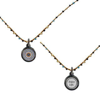 Enjoy Life Mandala Crochet Choker Necklace