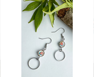 Spirit Lala: Sea Turtle Circle Drop Earrings