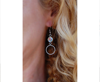 Spirit Lala: Sea Turtle Circle Drop Earrings