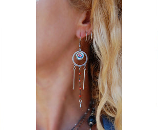 Spirit Lala: Sea Turtle Tri-Drop Statement Earrings