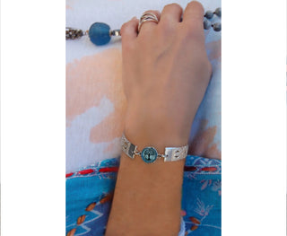 Spirit Lala: Tree of Life Dark Blue Spoon Bracelet