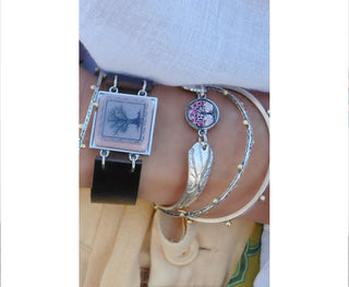 Spirit Lala: Tree of Life Pink Spoon Bracelet