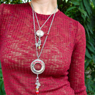 Tree of Life Yellow Statement Necklace