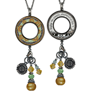 Sunflower Green Statement Necklace