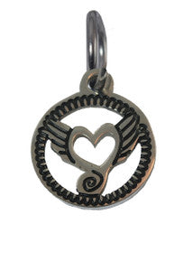 Handcrafted Etched Stainless Art Charm