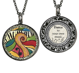 Abstract Reversible Choker Art Necklace