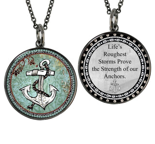 Nautical Reversible Choker Art Necklace