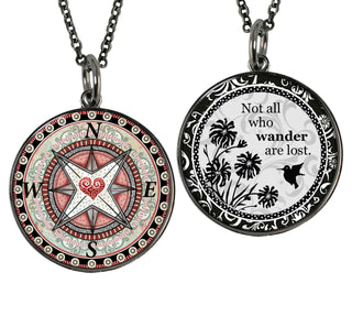 Heart Compass Necklace