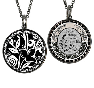 Black Flower Necklace