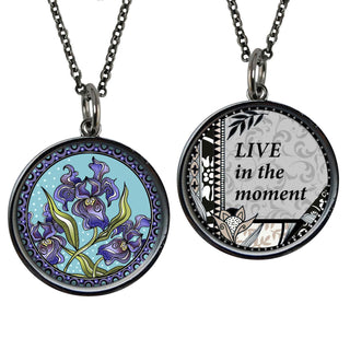 Iris Flower Necklace