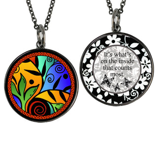 Colorful Leaf Flower Necklace