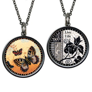 Orange Monarch Necklace