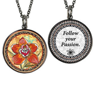 Orchid Flower Necklace