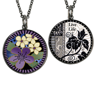 Purple Flower Necklace