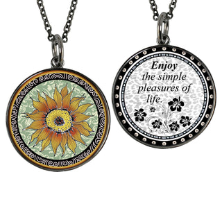 Sunflower Green Necklace