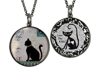 Vintage Cat Necklace