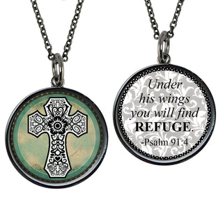 Green Cross Necklace