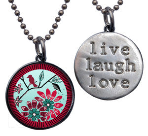 Bird Flower Necklace