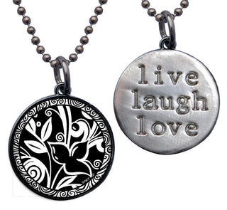 Black Flower Necklace