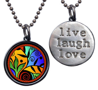 Colorful Leaf Flower Necklace