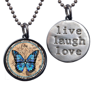 Blue Monarch Necklace