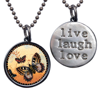Orange Monarch Necklace