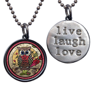 Red Owl Necklace