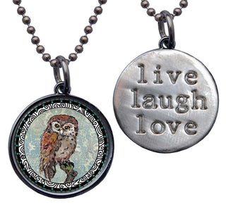Blue Owl Necklace
