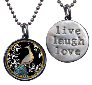 Peacock Black Necklace