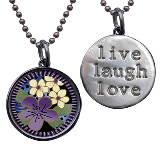 Purple Flower Necklace