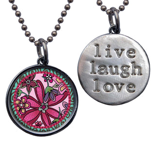 Pink Flower Necklace