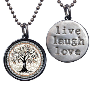 Grey Tree Of Life Necklace