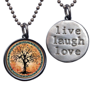 Orange Tree Of Life Necklace