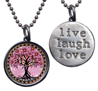 Pink Tree Of Life Necklace