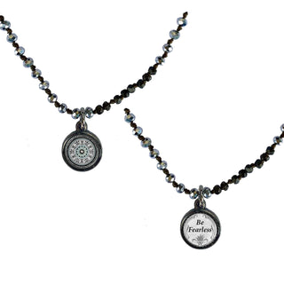 Be Fearless Mandala Crochet Choker Necklace