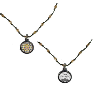 Have Strength Mandala Crochet Choker Necklace