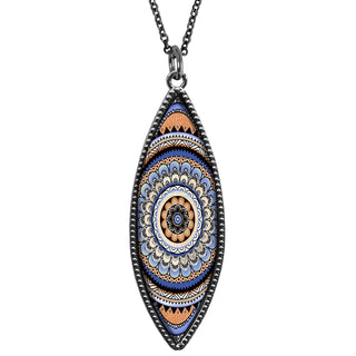 Mandala Enjoy Life Marquise Reversible Pendant