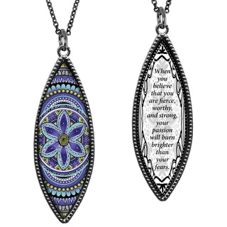 Mandala Fierce Marquise Reversible Pendant