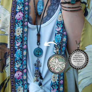 Starfish Nautical Statement Necklace
