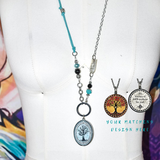 Tree of Life Yellow Statement Necklace